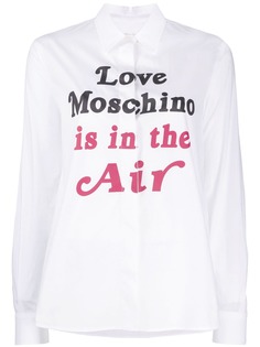 Love Moschino рубашка с логотипом