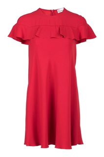 Красное платье-мини с воланами Red Valentino