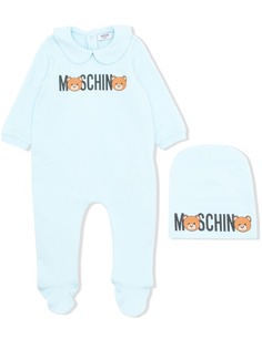 Moschino Kids пижама с принтом логотипа