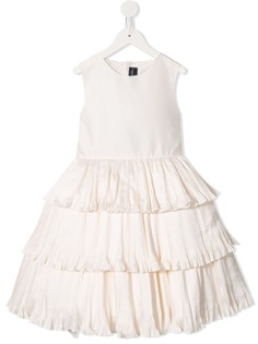 Oscar De La Renta Kids платье с оборками из тафты