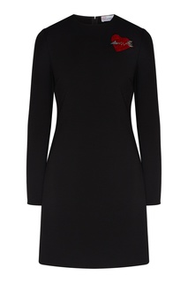 Черное платье с декором Red Valentino