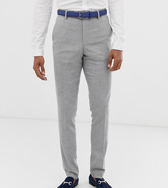 Серые фактурные брюки зауженного кроя ASOS DESIGN Tall - wedding - Серый