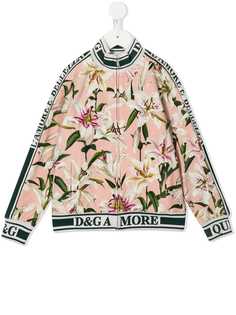 Dolce & Gabbana Kids куртка-бомбер с принтом