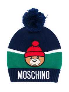 Moschino Kids трикотажная шапка бини