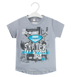 Футболка Babyglory Skateboarder, цвет: серый