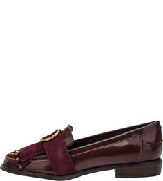 Лоферы RTW-114-014 maroon Rabbit Loafers