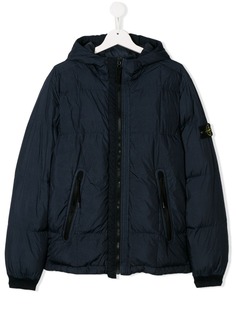 Stone Island Junior пуховик с капюшоном