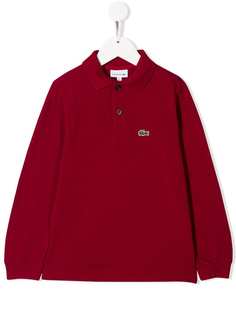 Lacoste Kids рубашка-поло с вышитым логотипом