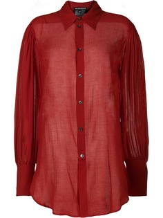 Ann Demeulemeester oversized sheer shirt