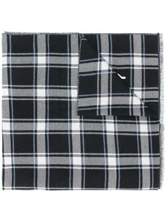 Givenchy клетчатый шарф с логотипом