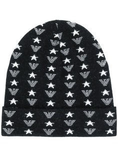 Emporio Armani logo beanie