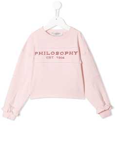 Philosophy Di Lorenzo Serafini Kids толстовка с декорированным логотипом