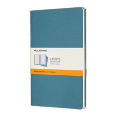 Блокнот Moleskine CAHIER JOURNAL Large 130х210мм обложка картон 80стр. линейка голубой (3шт) 6 шт./кор.