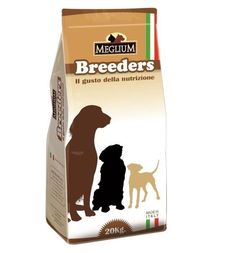 Сухой корм Meglium Breeders для взрослых собак, мясное ассорти, 20кг