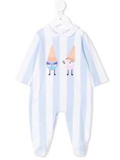 Fendi Kids пижама в полоску