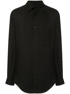 Yohji Yamamoto рубашка с нагрудным карманом