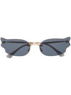 Jimmy Choo Eyewear солнцезащитные очки Ember в оправе кошачий глаз