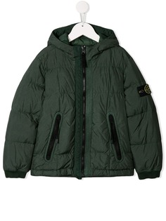 Stone Island Junior пуховик с капюшоном