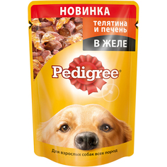 Корм для собак Pedigree Телятина и печень в желе 100 г