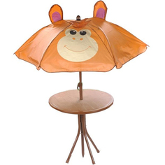 Комплект Heco детский стол 2 стула коричневый,оранжевый 140,303