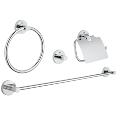 Набор аксессуаров GROHE Essentials (4 предмета), хром (40776001)