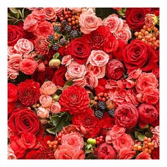 Картина (40х40 см) Красные розы HE-101-930 Ekoramka
