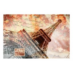 Картина (90х60 см) Винтажный Париж HE-101-922 Ekoramka