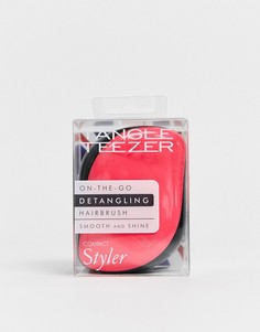 Профессиональная компактная щетка-стайлер для путающихся волос Tangle Teezer - Розовый и черный - Черный