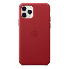Чехол (клип-кейс) Apple Leather Case, для Apple iPhone 11 Pro Max, красный [mx0f2zm/a]