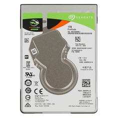 Жесткие диски Жесткий диск SEAGATE Firecuda ST1000LX015, 1ТБ, гибридный HDD/SSD, SATA III, 2.5"