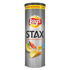 Картофельные чипсы Lays Stax Копченый Лосось 165 г