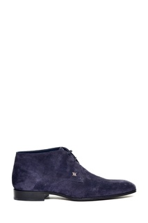Синие замшевые ботинки Artioli