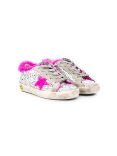 Golden Goose Kids кеды Superstar с блестками