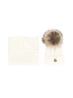 Moncler Kids pompom detail beanie