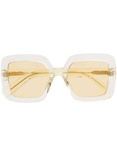 Courrèges Eyewear затемненные солнцезащитные очки в квадратной оправе