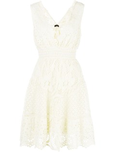 Temptation Positano sleeveless V-neck crochet Massa dress