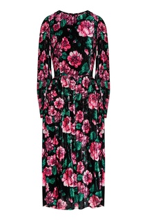 Бархатное платье с цветочным принтом The Marc Jacobs