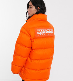 Оранжевая дутая куртка Napapijri Ari