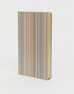 Блокнот среднего размера в разноцветную полоску Paul Smith
