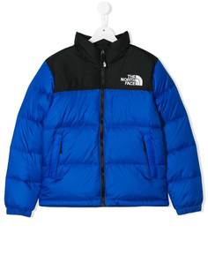 The North Face Kids куртка-пуховик в стиле колор-блок