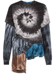 Collina Strada contrast tie dye top