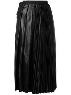 Sara Lanzi плиссированная юбка из искусственной кожи