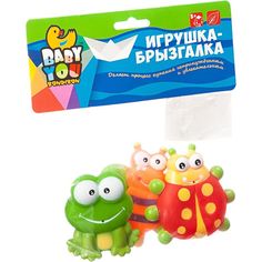 Игровой набор Bondibon Бабочка лягушка божья коровка с брызгалкой