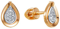 Золотые серьги Vesna jewelry