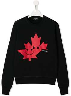 Dsquared2 Kids свитер с принтом Maple Leaf