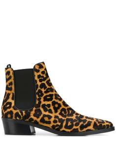 Michael Michael Kors ботинки челси с леопардовым принтом