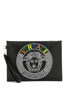 Versace клатч с принтом Medusa