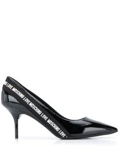 Love Moschino лакированные туфли-лодочки с логотипом