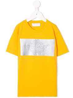 Roberto Cavalli Junior футболка с тисненым логотипом
