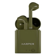 Наушники с микрофоном HARPER HB-508, Bluetooth, вкладыши, хаки [h00002592]